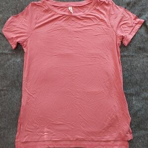 Casual Pink Short Sleeve‎ Women's Tee medium